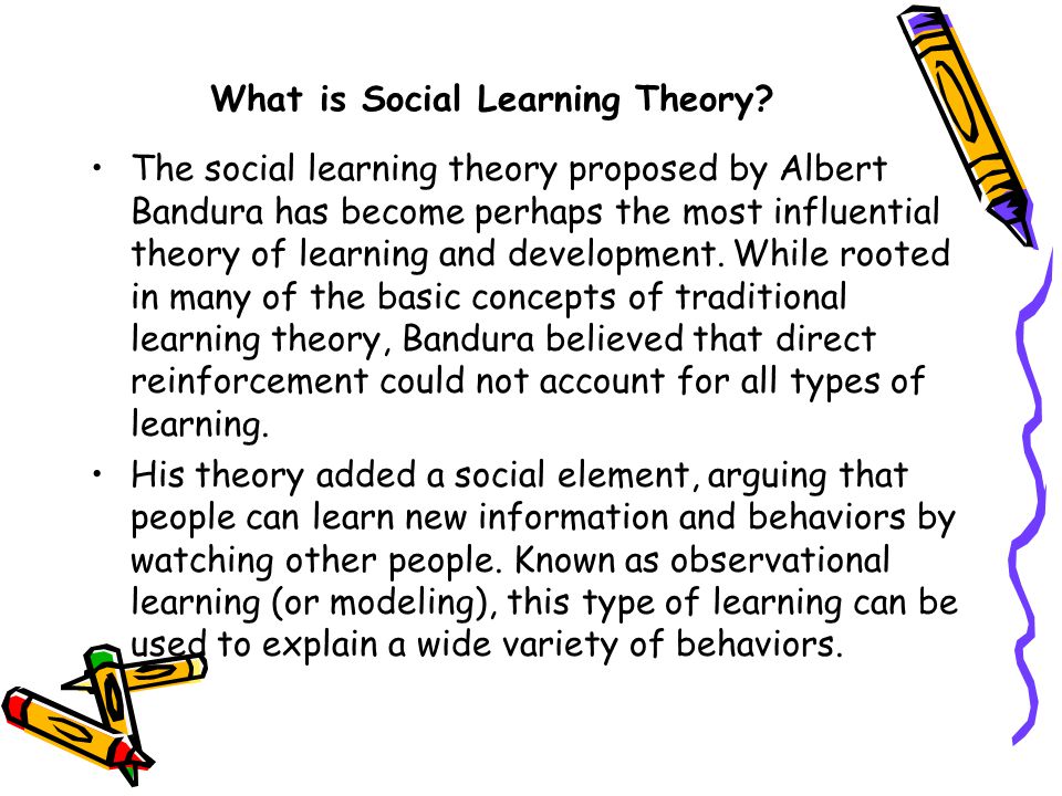 Social Learning Theory – Bandura